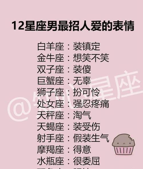 12星座男最招人爱的表情坏坏的指数排行