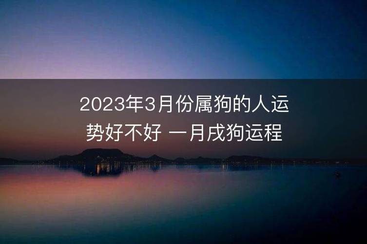 2023年3月份属狗的人运势好不好 一月戌狗运程全面分析