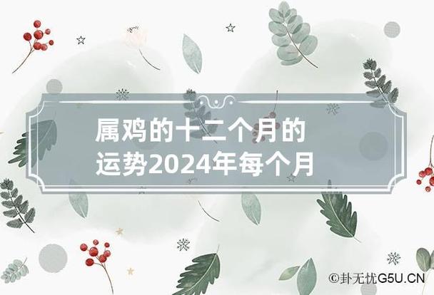 属鸡的十二个月的运势2024年每个月的运势情况