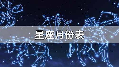 月份星座月份星座对照表是按阴历还是阳历