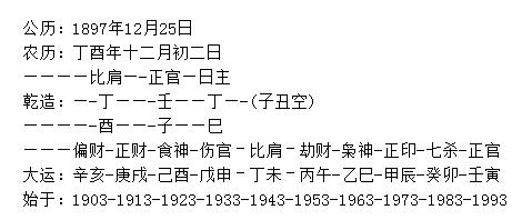 王思聪vs俞大维--四柱八字,命理,八字命理,六爻占卜,命理百科-寅午